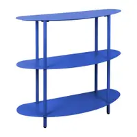 Etajeră albastră din metal 90x82x28 cm Cool Retro – Leitmotiv