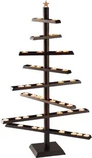 Suport de lumânări pentru bradul de Crăciun Philippi - Soho, 20 x 62 x 100 cm, negru