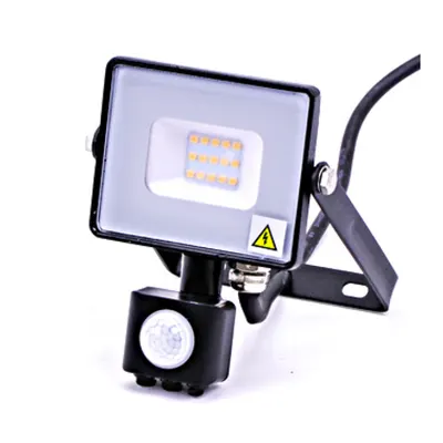 VT-10-S 10W 800lm 3000K 230V IP65 black sensor