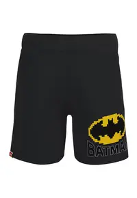 Pantaloni scurti copii talie elastica - negru - bumbac