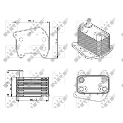 Radiator ulei, ulei motor NRF 31276