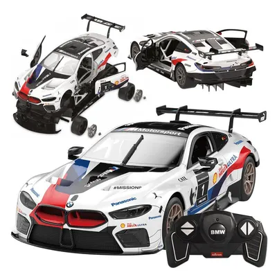 Masinuta Rastar, RC Assembly BMW M8 GTE, 1:18, 8 ani +