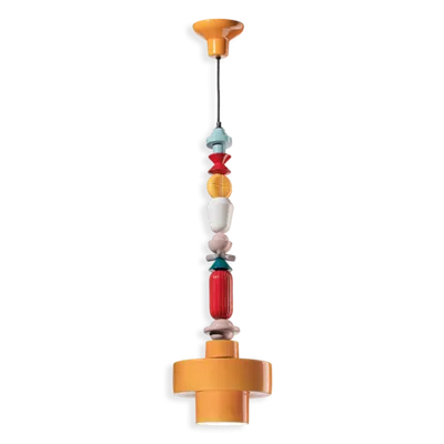 Sospensione H.91 / Pendant H.91 Deco Lariat Finish Gia - Giallo C2532