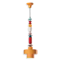 Sospensione H.91 / Pendant H.91 Deco Lariat Finish Gia - Giallo C2532