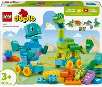 Constructor 3 în 1 LEGO Duplo Town - Dinozauri pe roți (10451)