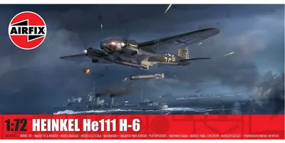Model Airfix de asamblare – avion militar: bombardier german Heinkel He 111 H-6