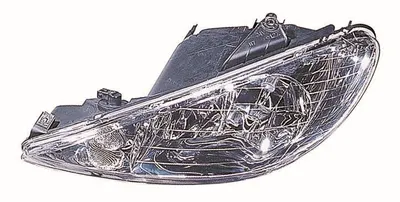Far stanga potrivit PEUGEOT 206 2003-2009 - (H7, reglaj electric)