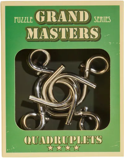 Puzzle metalic de logică Eureka - Grand Masters Puzzle Quadruplets