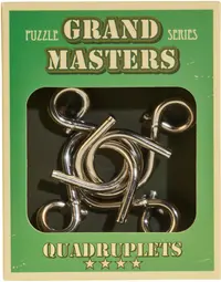 Puzzle metalic de logică Eureka - Grand Masters Puzzle Quadruplets