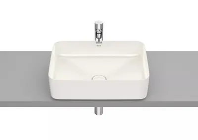 Lavoar Roca Inspira A327530650, montare pe blat, 50 x 37 cm, FineCeramic, Bej