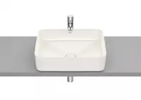 Lavoar Roca Inspira A327530650, montare pe blat, 50 x 37 cm, FineCeramic, Bej