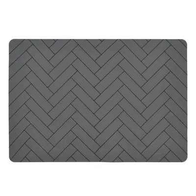 Suport din silicon pentru farfurie Södahl Tiles, 33 x 48 cm, gri