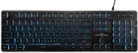 Tastatură gaming White Shark - TACHI, Ice Blue LED, negru
