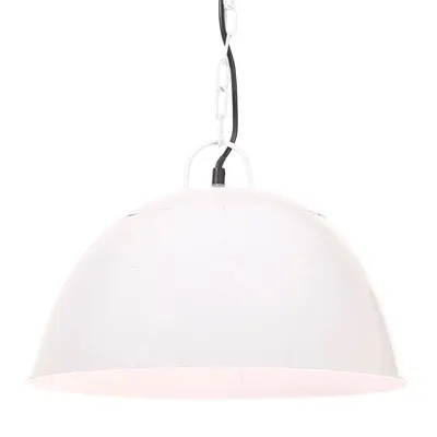 vidaXL Lustră industrială vintage, 25 W, alb, rotund, 41 cm E27