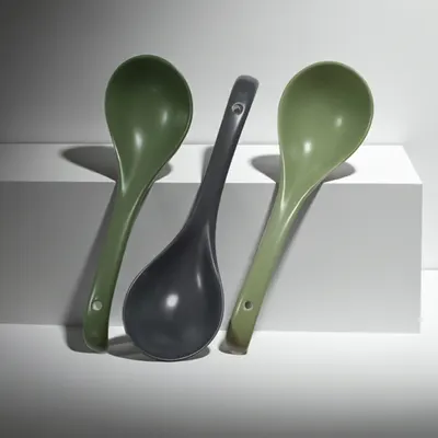 Lingură ceramică Morello - Nordic Green, verde, 22.6 cm