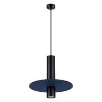 Lustră albastru-închis/bej din metal ø 30 cm Olisa – Sollux