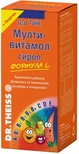 Dr. Theiss Formulă multivitamină L Sirop, 200 ml, Naturprodukt