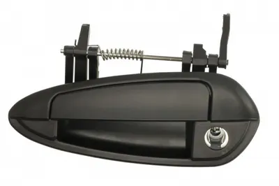Maner usa Fata Stanga exterior, cu locas incuietoare, grunduit negru potrivit ABARTH GRANDE PUNTO; FIAT GRANDE PUNTO 1.2-1.9D dupa 2005