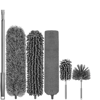 Pamatuf NewEvo, 5 Capete Interschimbabile, Telescopic, Maner Extensibil, Pentru Locuri Greu Accesibile, 83-285x16, Gri