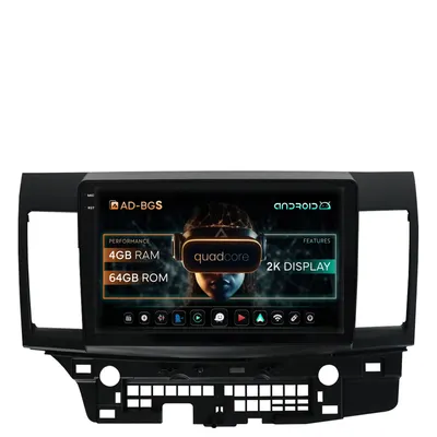 Navigatie 2K Mitsubishi Lancer (2007-2016), Android, S-Quadcore 4GB RAM + 64GB ROM, 10.36 Inch - AD-BGS100042K+AD-BGRKIT269