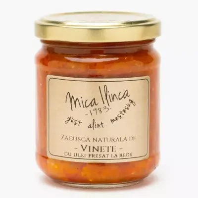Zacuscă Naturală de Vinete, 200g | Mica Ilinca