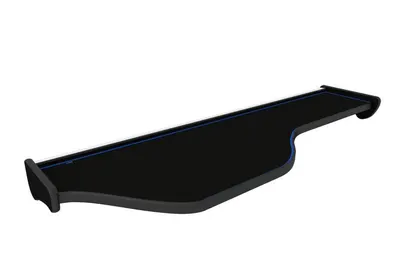 Masa lunga bord camion compatibila cu DAF XF 106 01.2014+, Negru cu cusatura albastra