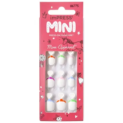 Unghii Kids French Pop, 20 bucati, Kiss