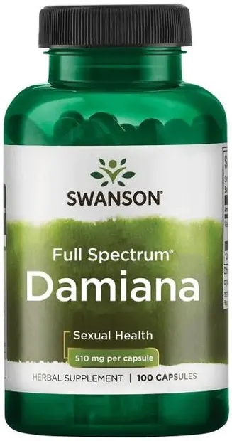 Full Spectrum Damiana, 510 mg, 100 capsule, Swanson
