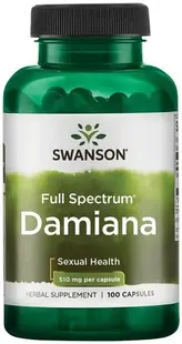 Full Spectrum Damiana, 510 mg, 100 capsule, Swanson