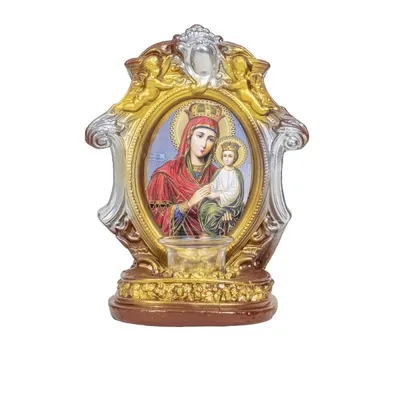 Candela Ipsos, Maica Domnului si Pruncul cu Doi Ingeri, Dimensiune 13 x 12 x 24 cm