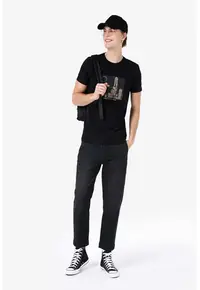 Pantaloni De Barbati Negru Chino Fit Cl1068708