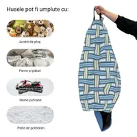 Husa fotoliu Puf Bean Bag tip Para XL fara umplutura blueberry and kiwi
