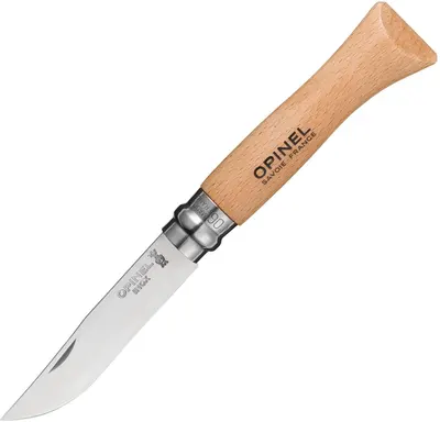 Cuțit pliabil Opinel Inox - №6, fag