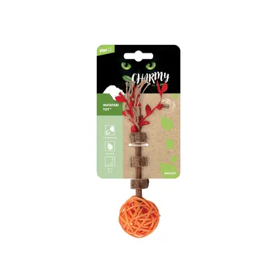 Jucarie pentru pisici CHARMY Matatabi Toy - AMULET Orange 20640199