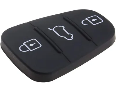 Membrana Cauciuc Butoane Cheie Auto 3 Butoane – Compatibila Hyundai i10, i20, i30, ix35, ix45, Elantra, Tucson, Santa Fe, Veloster, Solaris – Piesa de Schimb pentru Telecomanda