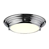 Corp de iluminat decorativ pentru exterior, Welland 1 Light Mini LED Flush Light – Polished Chrome