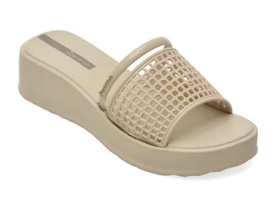 Papuci IPANEMA bej, ESSENCE, din pvc