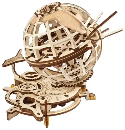 Puzzle 3D din lemn Ugears din 184 piese - Glob