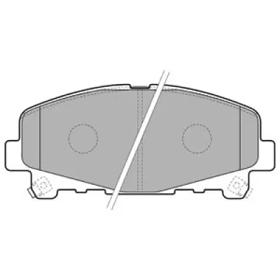 Set placute frana, frana disc DELPHI LP2166