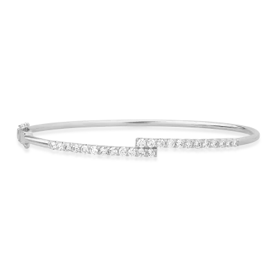 Bratara din aur alb cu diamante de 1ct