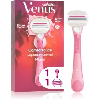 Gillette Venus Comfortglide Sugarberry Miami epilator pentru femei cu suport pentru duș
