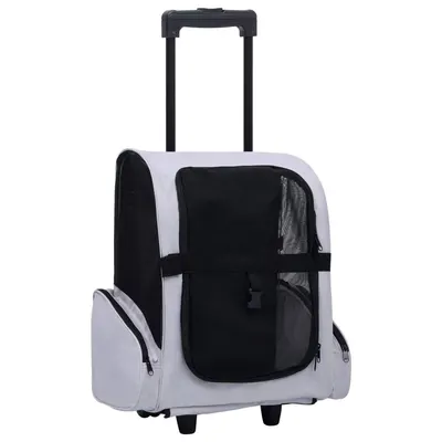 Gossi carucior pentru animale de companie pliabil multifunctional gri