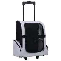 Gossi carucior pentru animale de companie pliabil multifunctional gri