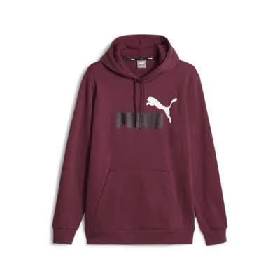 Essentials+ Two-Tone Big Logo Hoodie Herren PUMA Dark Jasper Red
