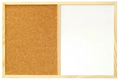 Tabla combinată Bi-Office - 60 x 40 cm, parte magnetică și plută