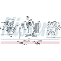 Compresor, climatizare NISSENS 890695