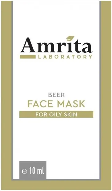 Amrita Mască de față cu drojdie de bere, pentru ten gras, 10 ml