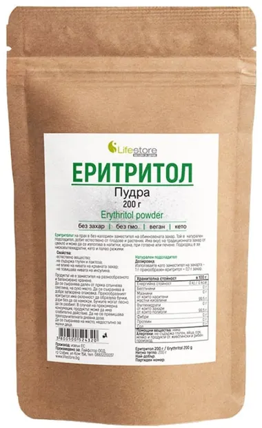 Eritritol, 200 g, Lifestore