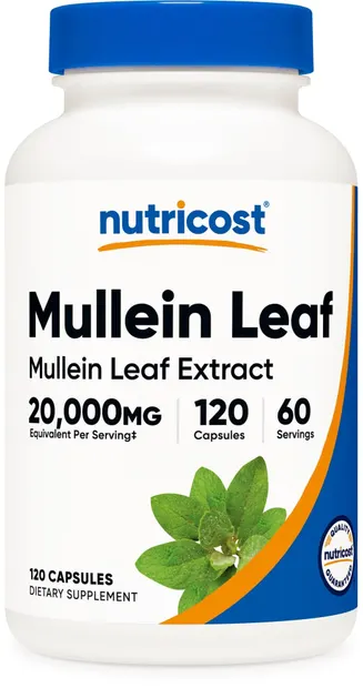 Mullein Leaf Extract, 500 mg, 120 capsule, Nutricost