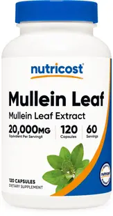 Mullein Leaf Extract, 500 mg, 120 capsule, Nutricost